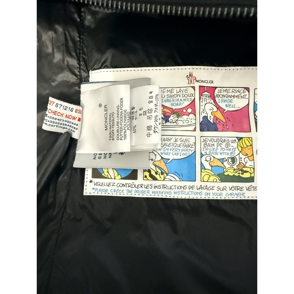 Moncler Quilted Down Lightweight Zip Puffer Vest Black Sleeveless MENS 0 Short - Picture 6 of 15
